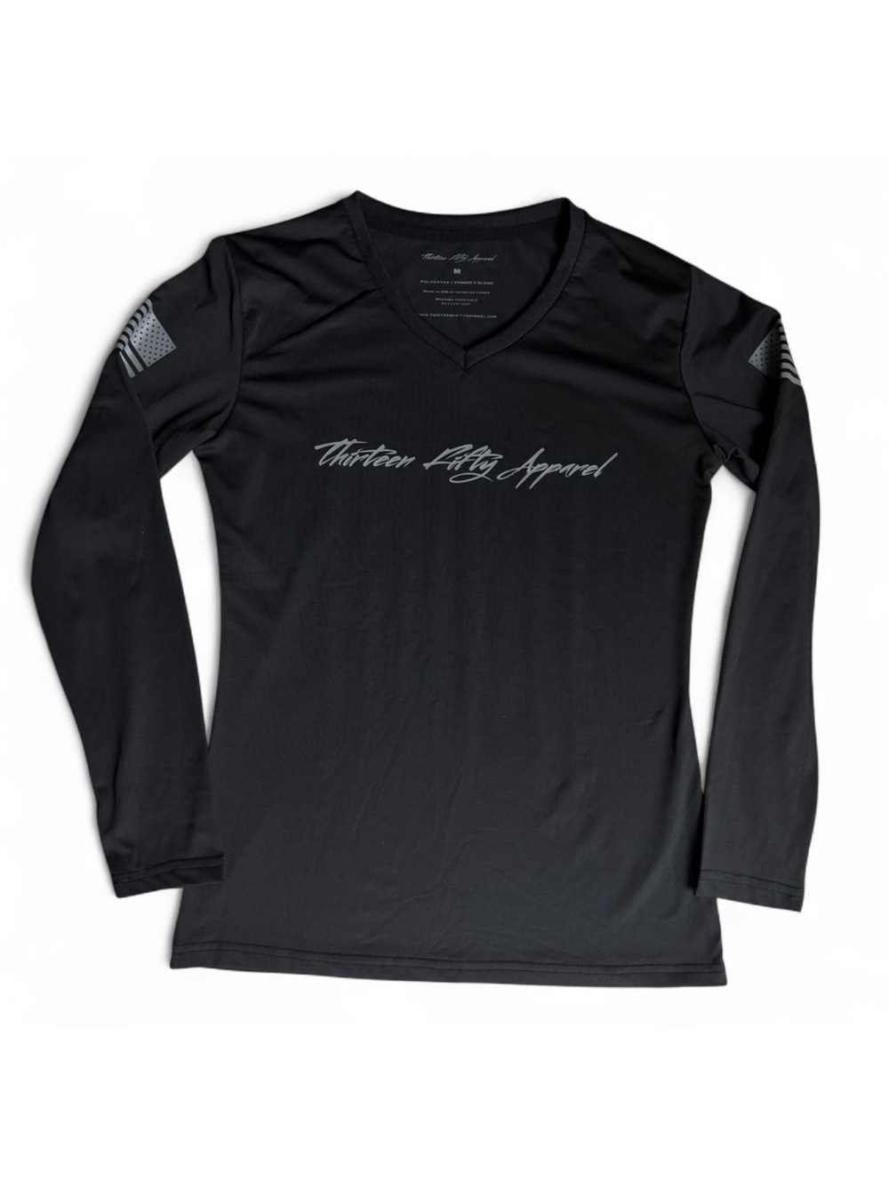 13 Fifty Apparel Performance Shirt Women’s Medium V Neck Long Sleeve